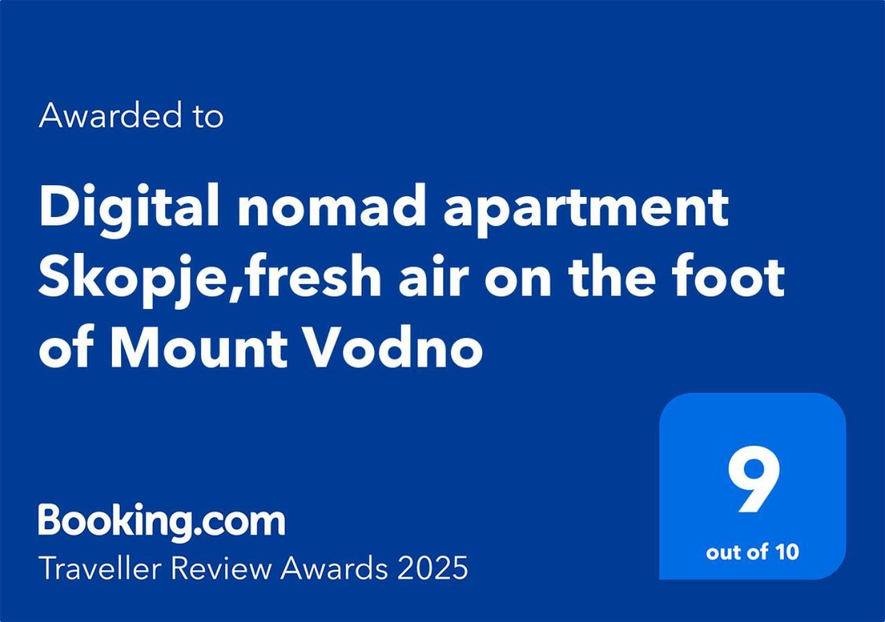 Digital Nomad Comfy Apartment,Foot Mountain Vodno And Millennium Cross,19 Min By Walk To Cener,Free Parking Скопье Экстерьер фото